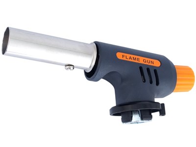 Blowtorch with flow control, for gas cartridge