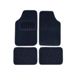 Universal textile floor mats, graphite, 4 pcs 