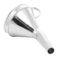 Metal funnel, bowl 165 mm, angled