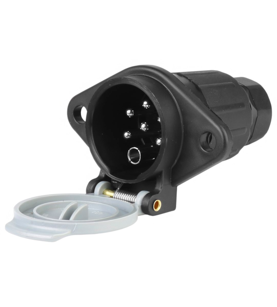 Gniazdo przyczepy 7 PIN, 24V, typ S, plastikowe