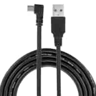 Kabel do ładowania i synchronizacji, 120 cm, tworzywo, USB > mini USB (kątowa, prawa)