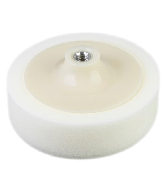 Éponge de polissage  150 mm x 45 mm, filetage M14, blanc