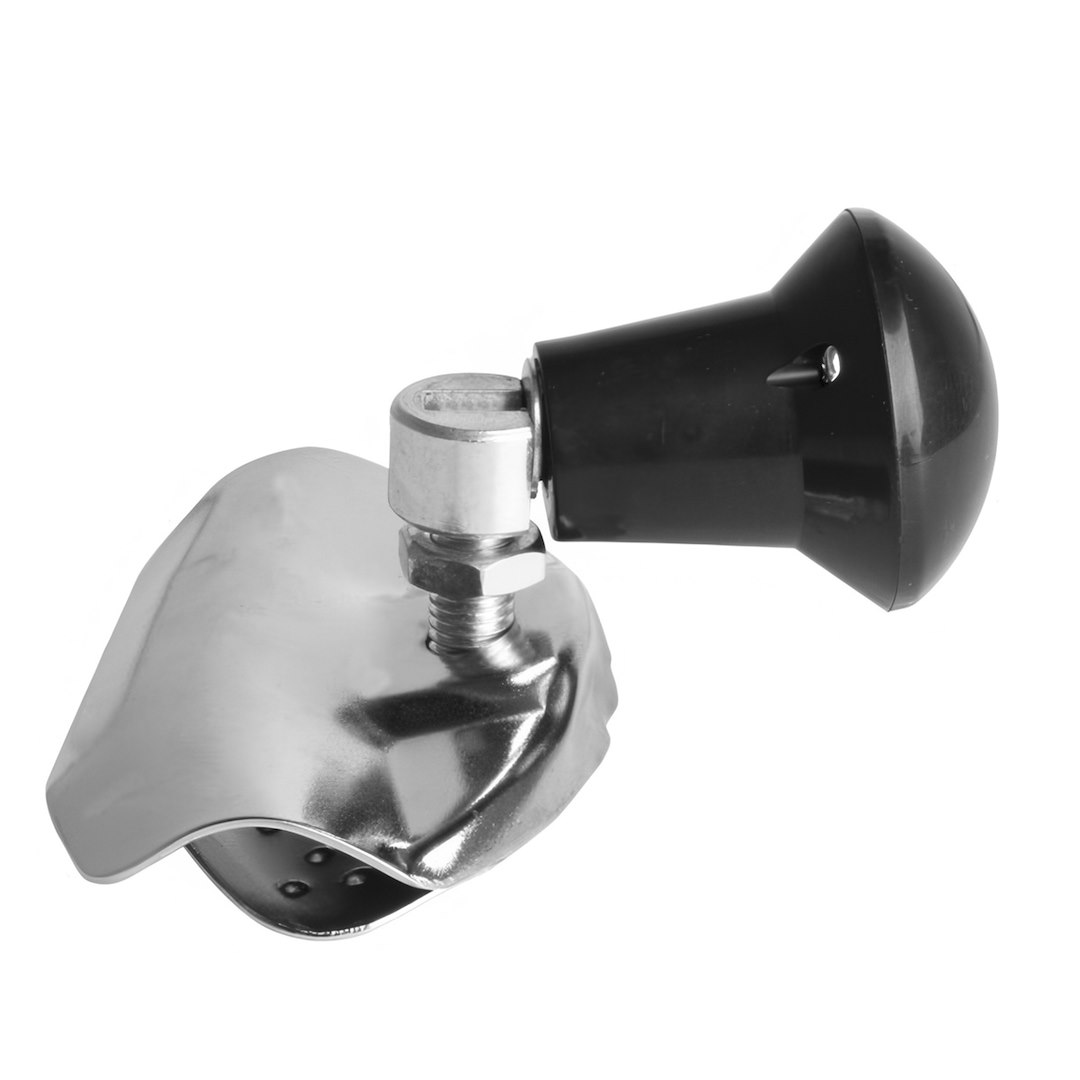 Steering wheel knob, folding, silver