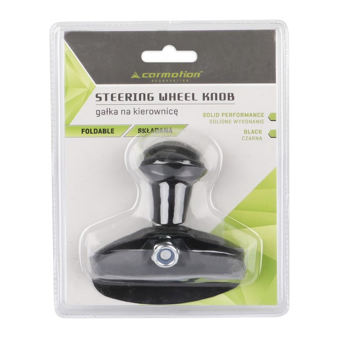 Steering wheel knob, folding, black