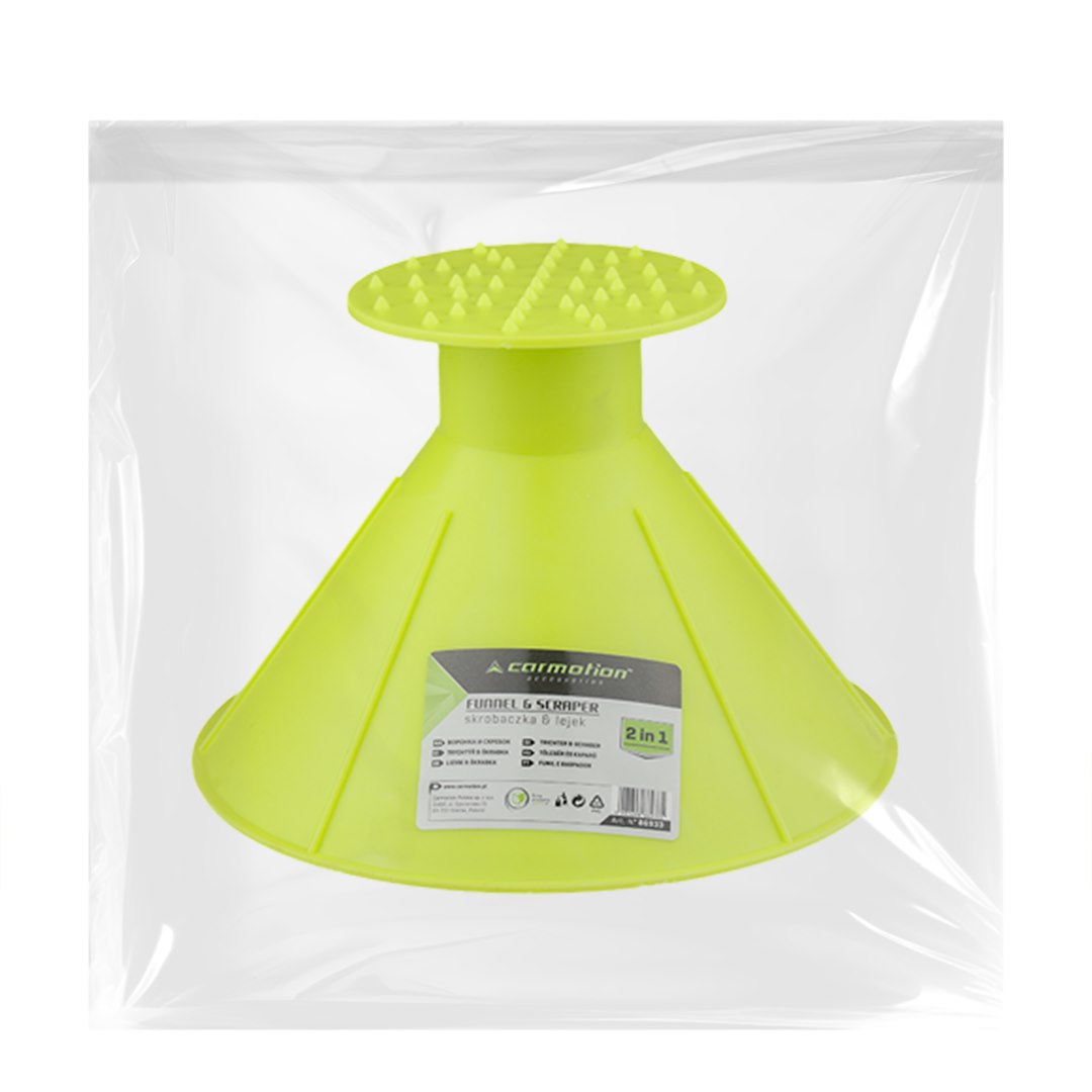 Conical scraper - funnel