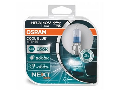 Bulbs OSRAM HB3 12V 60W P20d Cool Blue Intense, Next Generation, +100%, 2 pcs