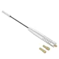 Antenna mast 18 cm, 5/6 mm adapters, chrome plated