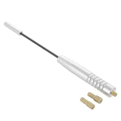 Maszt antenowy 18 cm, adaptery 5/6 mm, chromowany