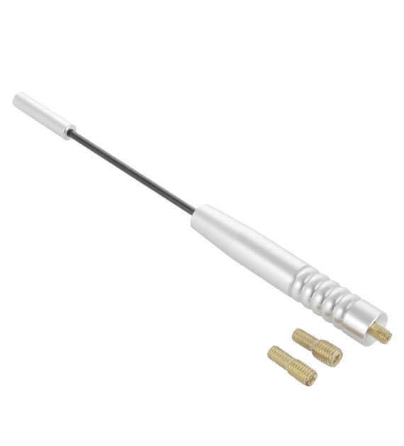 Maszt antenowy 18 cm, adaptery 5/6 mm, chromowany