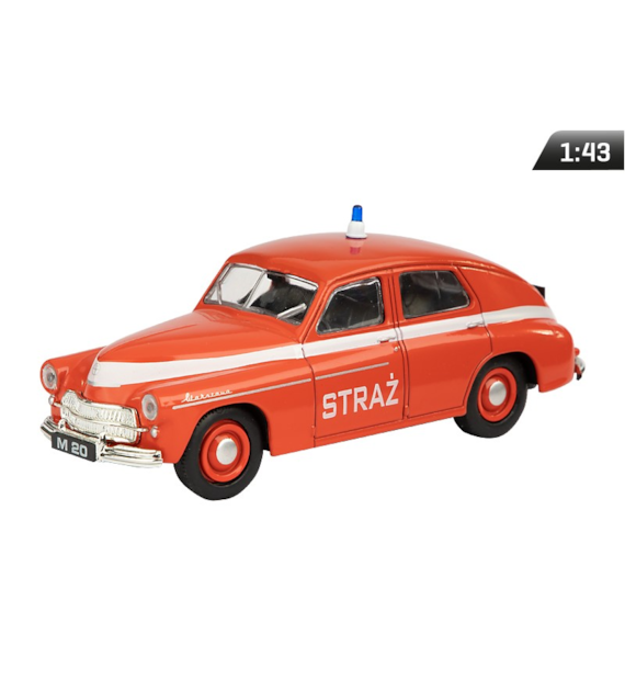 Model 1:43 Warszawa M-20 Straż, czerwony