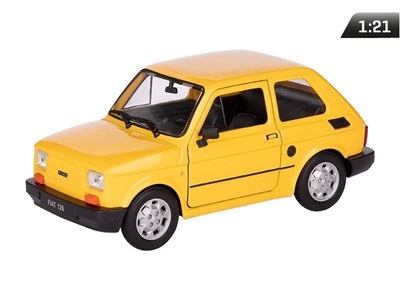 Modell 1:21, PRL FIAT 126p, gelb