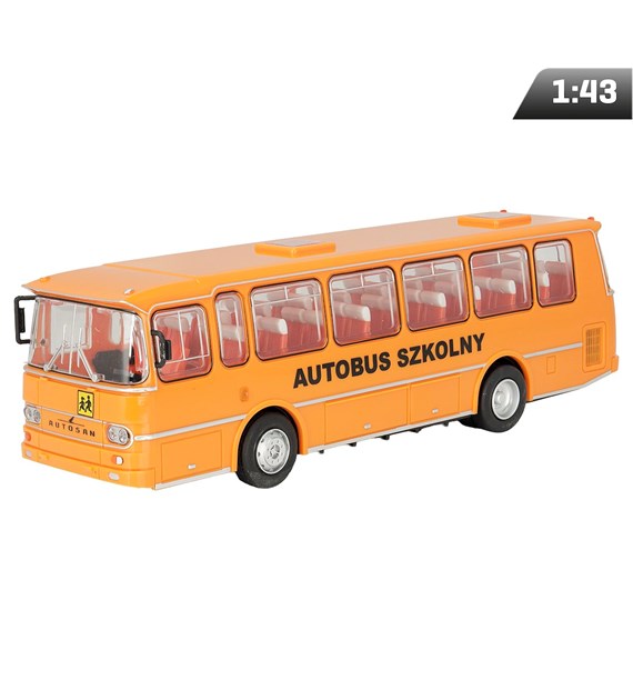 Model 1:43 Autobus szkolny AUTOSAN, pomarańczowy