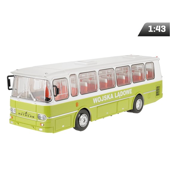 Model 1:43 Autobus Wojska Lądowe AUTOSAN H9, zielono biały