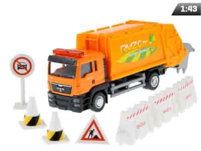 Modell 1:64, RMZ City MAN Müllwagen + Zubehör