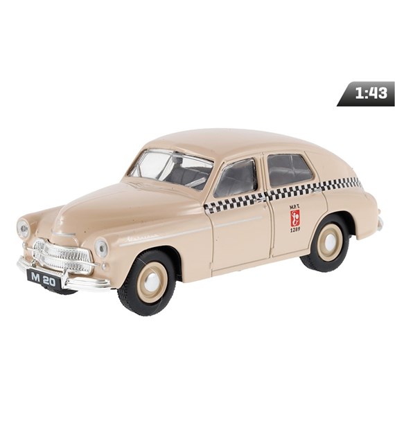 Modèle 1:43 PRL WARSZAWA M20 TAXI, beige