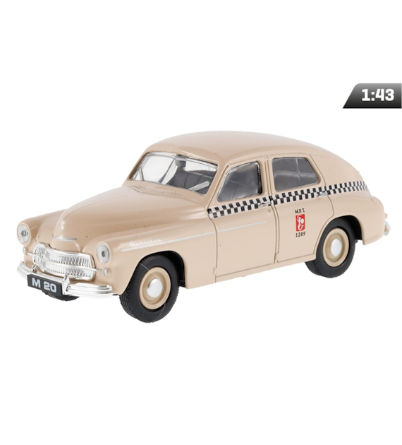 Model 1:43, PRL WARSZAWA M20 TAXI, beżowy