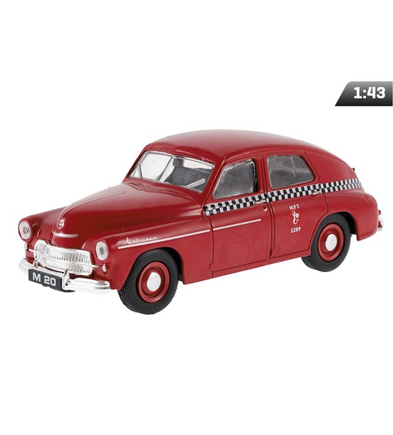 Modèle 1:43 PRL WARSZAWA M20 TAXI, cerise rouge