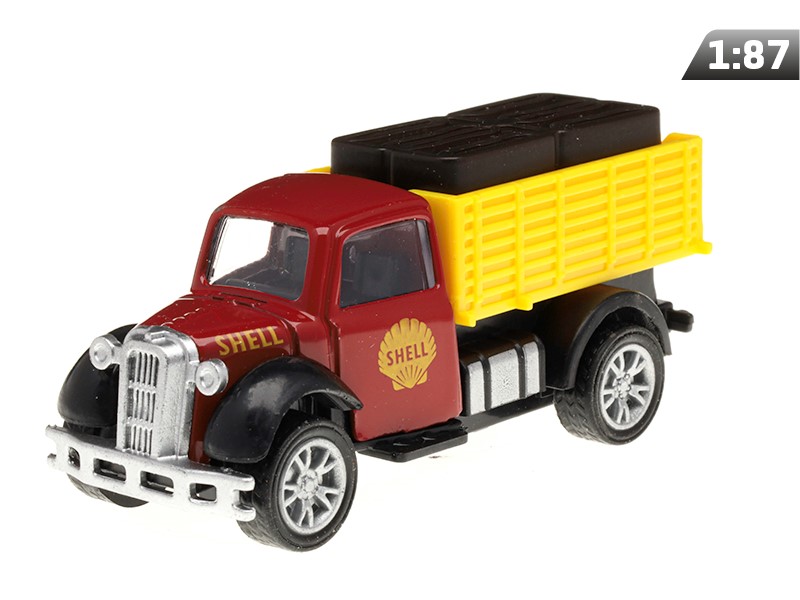 Model 1:87, Shell Old Timer with open trailer and cargo