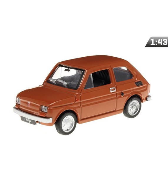 Modèle 1:43, FIAT 126P PRL, marron