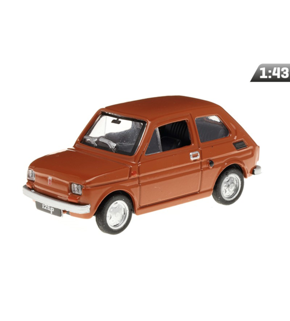 Modèle 1:43, FIAT 126P PRL, marron