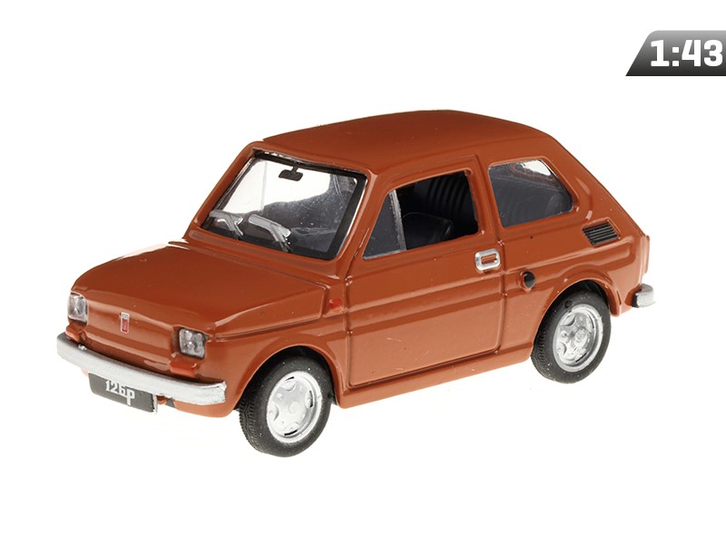 Model 1:43, FIAT 126P PRL, brązowy