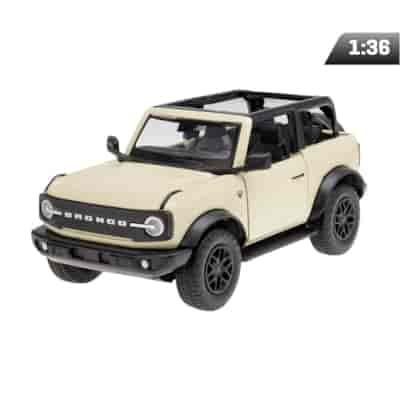 Modell 1:36 RMZ Ford Bronco Badlands 2023 - Open Top, cremig