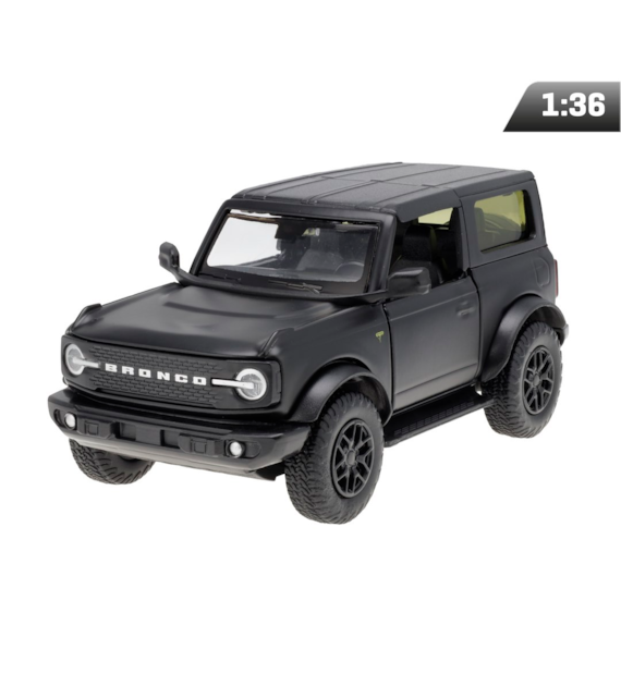 Modèle 1:36 RMZ Ford Bronco Badlands 2023, noir mat
