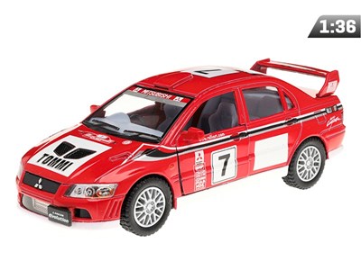 Model 1:36, Mitsubishi Lancer Evolution VII WRC, red