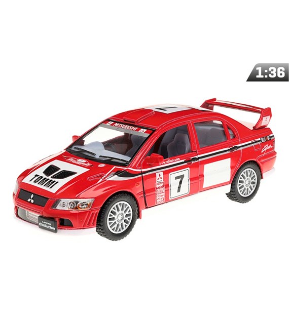 Model 1:36, Mitsubishi Lancer Evolution VII WRC, red