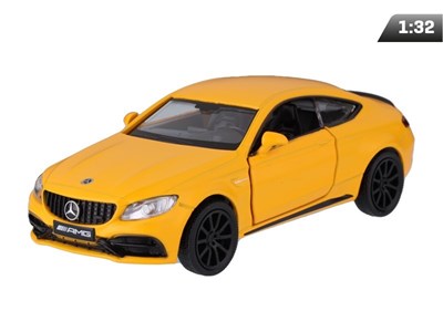 Modell 1:32, RMZ Mercedes Benz C63 S AMG GTS 2018, Gelb