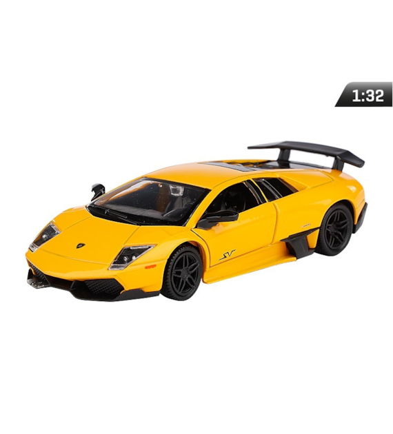 Modell 1:32, RMZ Lamborghini Murcielago LP670-4 SV, Gelb