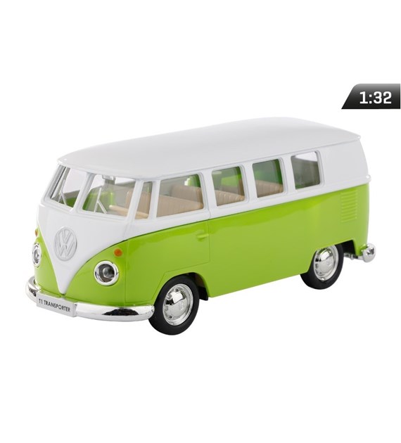 Modèle 1:32, RMZ VW T1 Transporter, vert et blanc