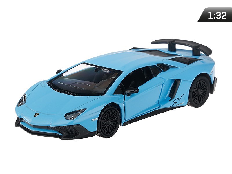 Model 1:32, RMZ Lamborghini Aventador LP750-4 SV, niebieski
