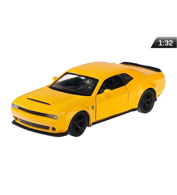 Modell 1:32, RMZ Dodge Challenger SRT, gelb