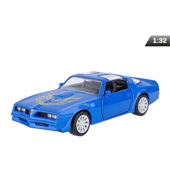 Modell 1:32, RMZ 1978 Pontiac Firebird, blau