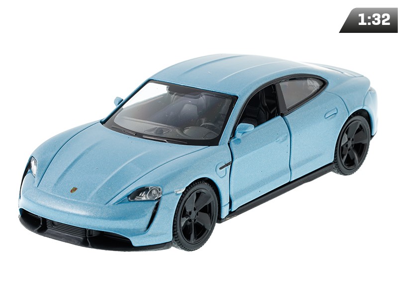 Modèle 1:32, RMZ Porsche Taycan Turbo S, 2020, bleu