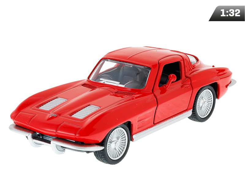 Modèle 1:32, RMZ 1963 Chevrolet Corvette Stingray Split Window, Rouge