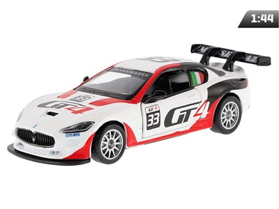 Modèle 1:43 Maserati GranTurismo MC GT4, blanc et rouge