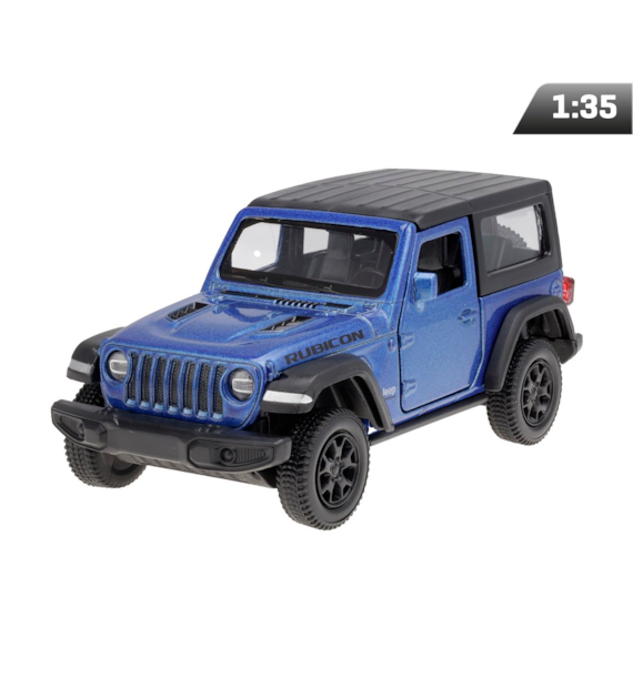 Model 1:35 RMZ  Jeep Wrangler Rubicon 2021 Hard Top, blue