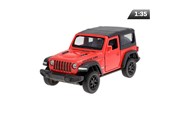 Model 1:35 RMZ Jeep Wrangler Rubicon 2021 Hard Top, czerwony