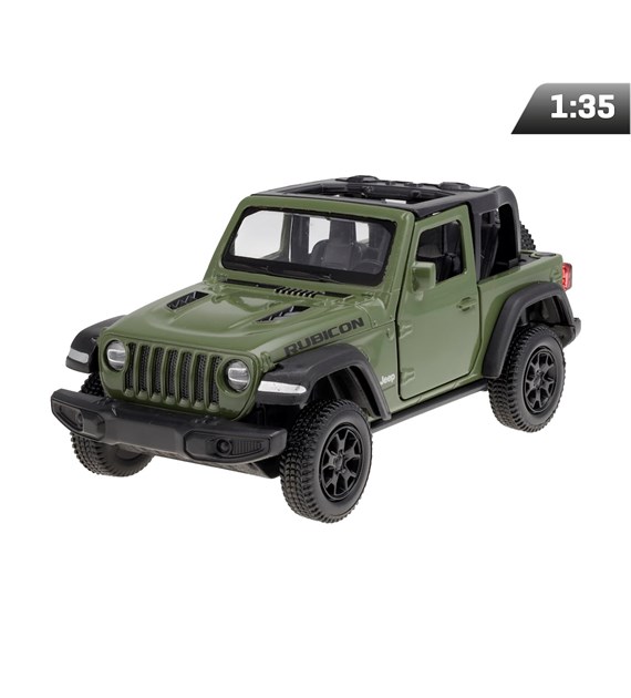 Modèle 1:35 RMZ Jeep Wrangler Rubicon 2021 Convertible, vert