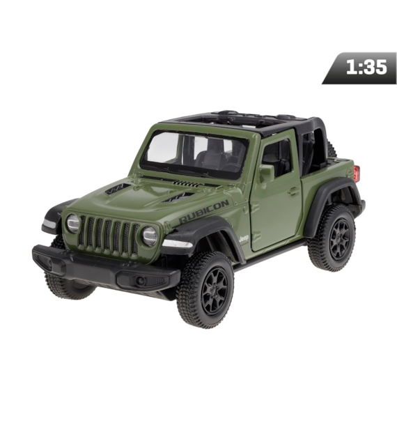 Modell 1:35 RMZ Jeep Wrangler Rubicon 2021 Convertible, grün