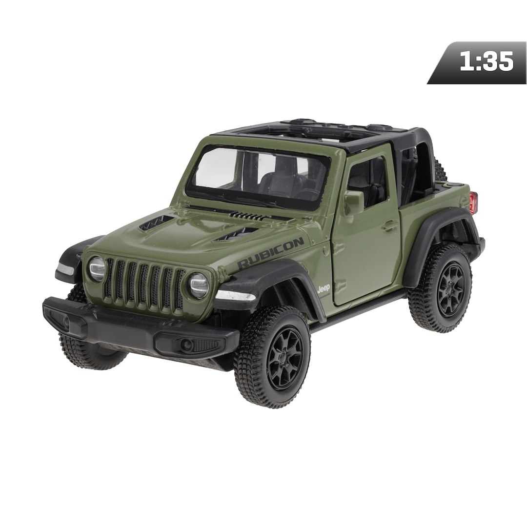Model 1:35 RMZ Jeep Wrangler Rubicon 2021 Convertible, zielony
