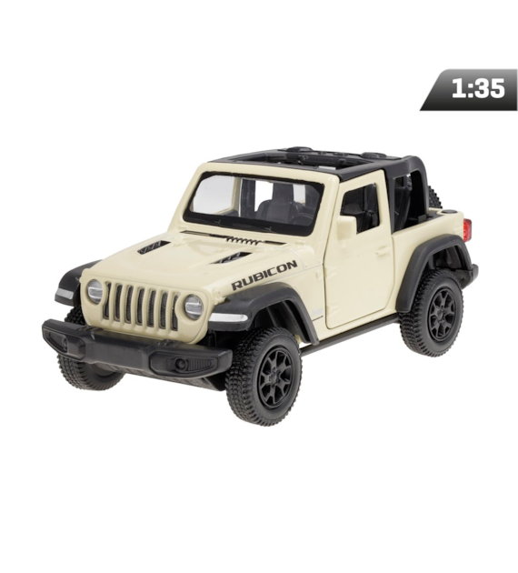 Model 1:35 RMZ Jeep Wrangler Rubicon 2021 Convertible, creamy