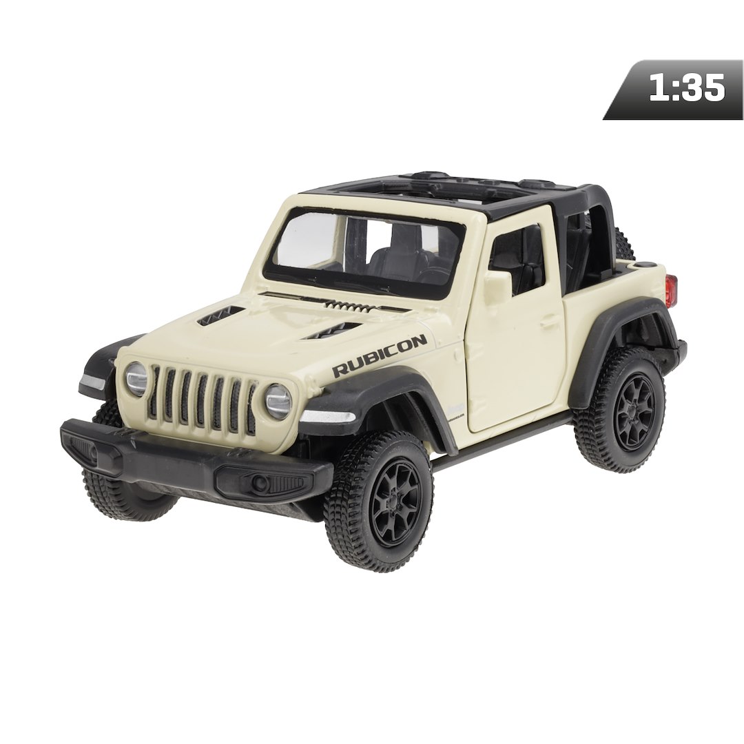 Model 1:35 RMZ Jeep Wrangler Rubicon 2021 Convertible, kremowy