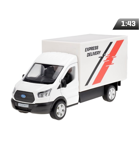 Model 1:43 RMZ Ford Transit Chassis Cab 2018, bialy