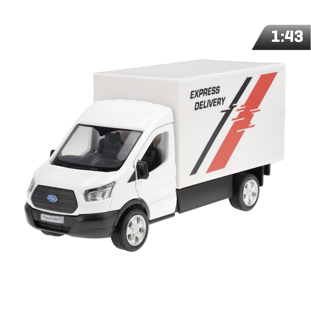 Model 1:43 RMZ Ford Transit Chassis Cab 2018, bialy