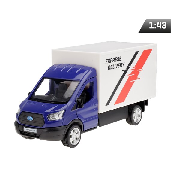 Modèle 1:43 RMZ Ford Transit Chassis Cab 2018, bleu