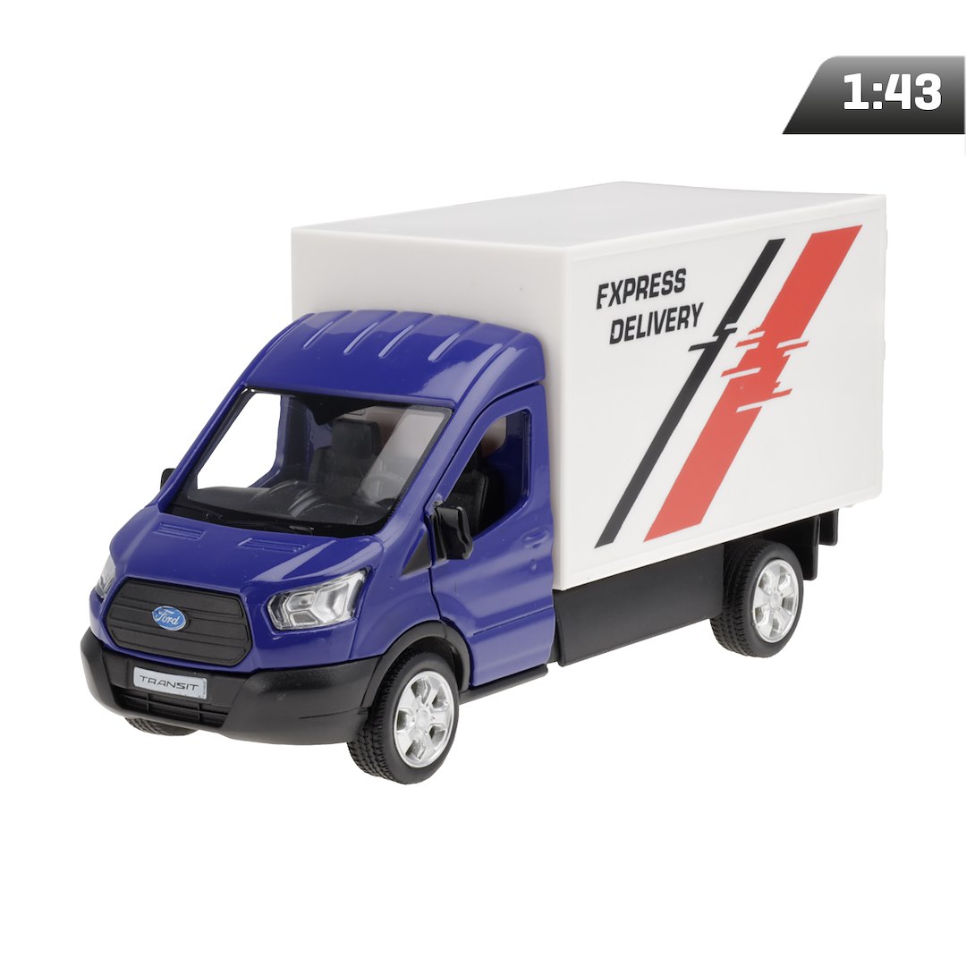 Model 1:43 RMZ Ford Transit Chassis Cab 2018, niebieski
