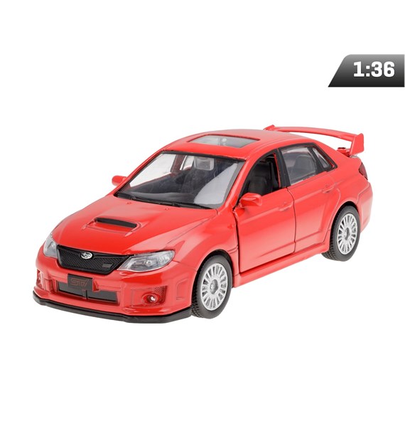 Modèle 1:36 RMZ Subaru WRX STI 2010, rouge
